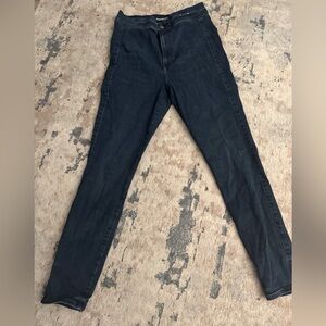 Express Hyperstretch Women's Dark Blue Jeans Size Medium